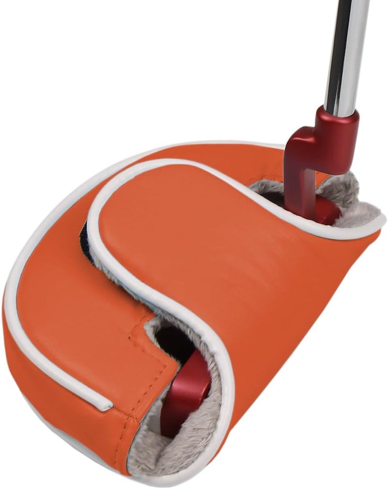 Hireko Sahara No-Logo Synthetic Leather Mallet Putter Headcover - Image 1
